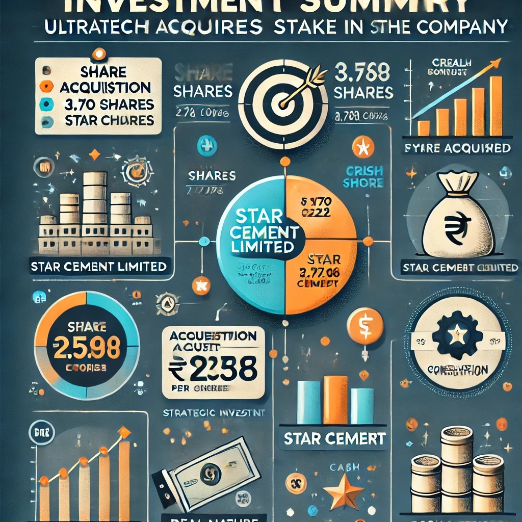 UltraTech Cement Limited's investment in acquiring a non-controlling minority stake in Star Cement Limited